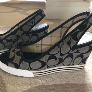 Coach wedge sandals